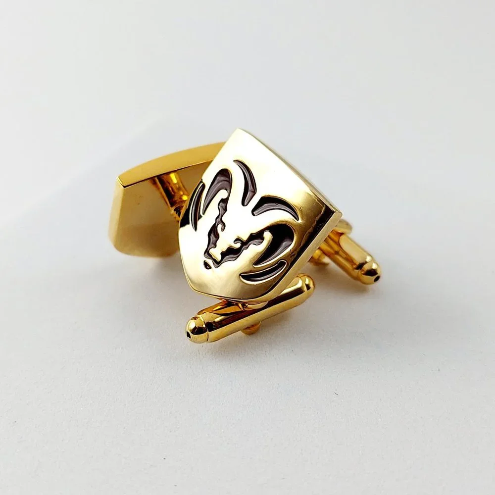 Dodge Ram Truck SUV Car Gold & Red Enamel Cufflinks Link  Shirt Jewelry Wedding - Picture 6 of 8